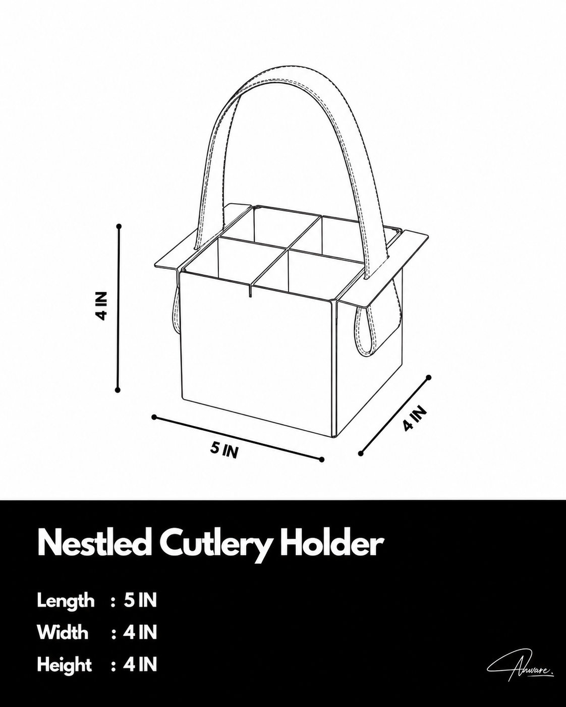 Nestled Cutlery Holder