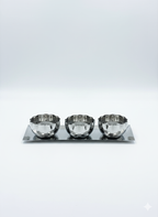 TRI-BOWL TRAY SET